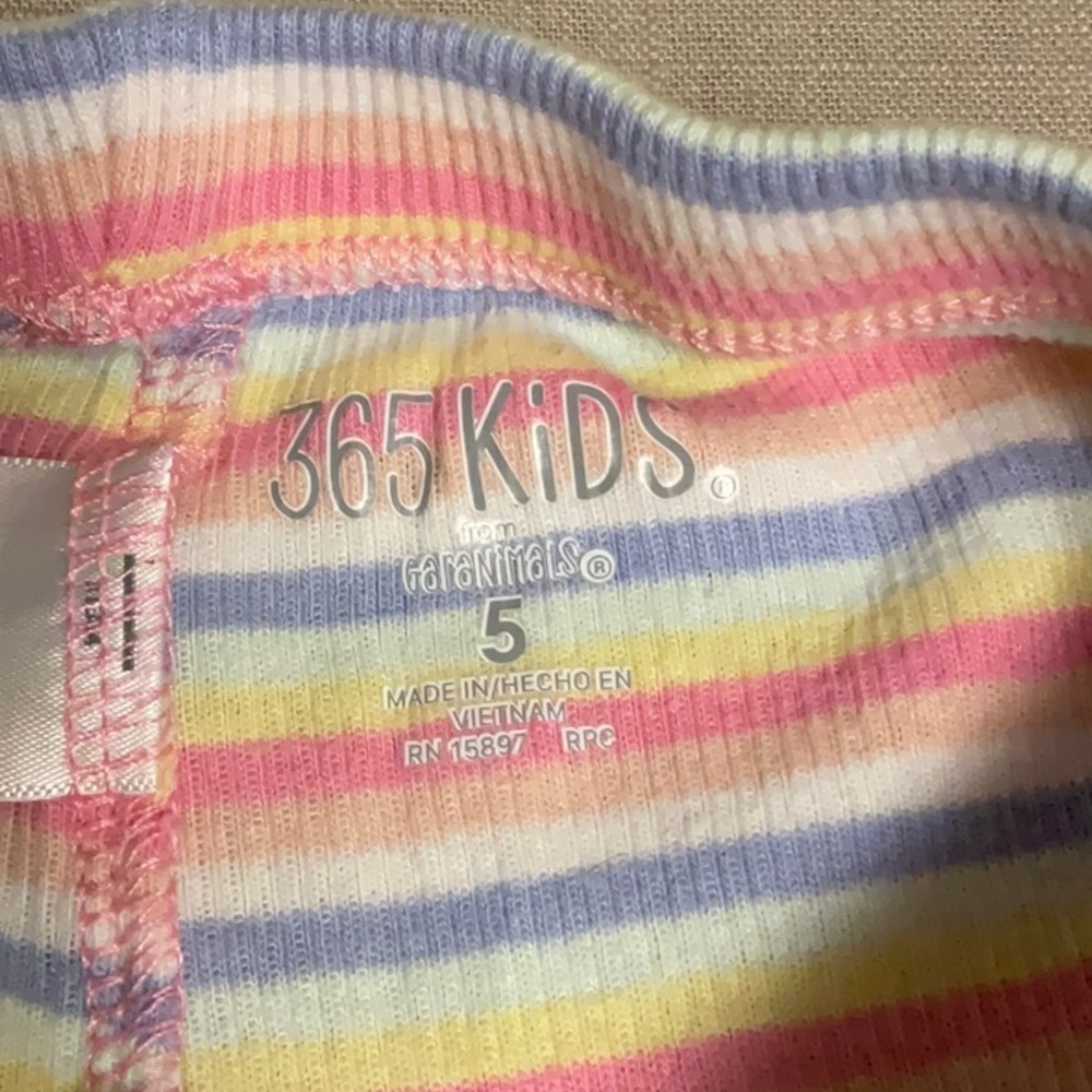 Garanimals Pink and Yellow Playful Striped Shorts - Picture 3 of 5